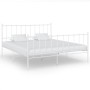 Bettgestell aus weißem Metall, 180 x 200 cm von vidaXL, Betten und Lattenroste - Ref: Foro24-324962, Preis: 116,10 €, Rabatt: %
