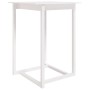 Mesa alta de bar madera maciza de pino blanca 80x80x110 cm