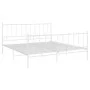 Bettgestell aus weißem Metall, 180 x 200 cm von vidaXL, Betten und Lattenroste - Ref: Foro24-324962, Preis: 114,32 €, Rabatt: %