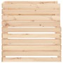 Compostador de madera maciza de pino 80x80x78 cm