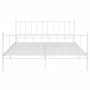 Bettgestell aus weißem Metall, 180 x 200 cm von vidaXL, Betten und Lattenroste - Ref: Foro24-324962, Preis: 116,10 €, Rabatt: %