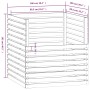 Compostador de madera maciza de pino 100x100x102 cm