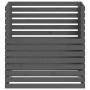 Compostador de madera maciza de pino gris 100x100x102 cm