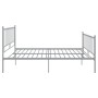 Estructura de cama de metal gris 180x200 cm de vidaXL, Camas y somieres - Ref: Foro24-324963, Precio: 125,99 €