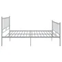 Graues Metallbettgestell 180x200 cm von vidaXL, Betten und Lattenroste - Ref: Foro24-324963, Preis: 126,08 €, Rabatt: %