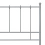 Estructura de cama de metal gris 180x200 cm de vidaXL, Camas y somieres - Ref: Foro24-324963, Precio: 125,99 €