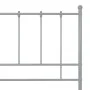Gray metal bed frame 180x200 cm by vidaXL, Beds and slatted bases - Ref: Foro24-324963, Price: 124,40 €, Discount: %