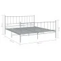 Gray metal bed frame 180x200 cm by vidaXL, Beds and slatted bases - Ref: Foro24-324963, Price: 124,40 €, Discount: %