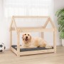 Cama para perros madera maciza de pino 81x60x70 cm en Camas para perros | Comprar online en Foro24