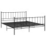 Black metal bed frame 200x200 cm by vidaXL, Beds and slatted bases - Ref: Foro24-324964, Price: 123,25 €, Discount: %