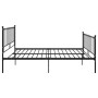 Black metal bed frame 200x200 cm by vidaXL, Beds and slatted bases - Ref: Foro24-324964, Price: 123,25 €, Discount: %