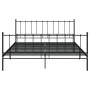 Black metal bed frame 200x200 cm by vidaXL, Beds and slatted bases - Ref: Foro24-324964, Price: 123,25 €, Discount: %
