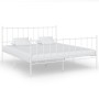 Bettgestell aus weißem Metall, 200 x 200 cm von vidaXL, Betten und Lattenroste - Ref: Foro24-324965, Preis: 95,12 €, Rabatt: %