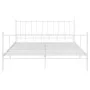 Estructura de cama de metal blanco 200x200 cm de vidaXL, Camas y somieres - Ref: Foro24-324965, Precio: 94,27 €, Descuento: %