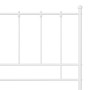 Bettgestell aus weißem Metall, 200 x 200 cm von vidaXL, Betten und Lattenroste - Ref: Foro24-324965, Preis: 95,12 €, Rabatt: %