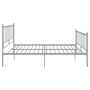 Estructura de cama de metal gris 200x200 cm de vidaXL, Camas y somieres - Ref: Foro24-324966, Precio: 95,77 €, Descuento: %