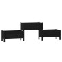 Jardinera madera maciza de pino negro 245,5x44x75 cm en Maceteros y jardineras | Comprar online en Foro24