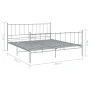 Graues Metallbettgestell 200x200 cm von vidaXL, Betten und Lattenroste - Ref: Foro24-324966, Preis: 94,46 €, Rabatt: %
