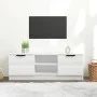 Glossy white plywood TV cabinet 102x35x36.5 cm by vidaXL, TV Furniture - Ref: Foro24-811517, Price: 76,29 €, Discount: %