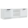 Hochglanzweißer TV-Schrank aus Sperrholz, 102 x 35 x 36,5 cm von vidaXL, TV-Möbel - Ref: Foro24-811517, Preis: 77,71 €, Rabat...