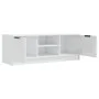 Glossy white plywood TV cabinet 102x35x36.5 cm by vidaXL, TV Furniture - Ref: Foro24-811517, Price: 76,29 €, Discount: %