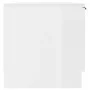Glossy white plywood TV cabinet 102x35x36.5 cm by vidaXL, TV Furniture - Ref: Foro24-811517, Price: 76,29 €, Discount: %