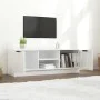Glossy white plywood TV cabinet 102x35x36.5 cm by vidaXL, TV Furniture - Ref: Foro24-811517, Price: 76,29 €, Discount: %