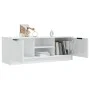Glossy white plywood TV cabinet 102x35x36.5 cm by vidaXL, TV Furniture - Ref: Foro24-811517, Price: 76,29 €, Discount: %