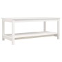Mesa de centro de madera maciza de pino blanco 110x55x45 cm
