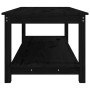 Mesa de centro de madera maciza de pino negro 110x55x45 cm