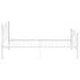 Bettgestell aus weißem Metall, 90 x 200 cm von vidaXL, Betten und Lattenroste - Ref: Foro24-324989, Preis: 135,35 €, Rabatt: %