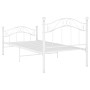 Bettgestell aus weißem Metall, 90 x 200 cm von vidaXL, Betten und Lattenroste - Ref: Foro24-324989, Preis: 135,35 €, Rabatt: %
