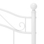 Bettgestell aus weißem Metall, 90 x 200 cm von vidaXL, Betten und Lattenroste - Ref: Foro24-324989, Preis: 135,35 €, Rabatt: %