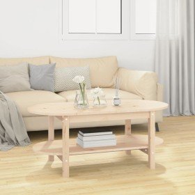 Mesa de centro de madera maciza de pino 110x55x45 cm en Mesas de centro | Comprar online en Foro24
