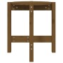 Mesa de centro de madera maciza de pino marrón miel Ø42,5x45 cm