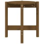 Mesa de centro de madera maciza de pino marrón miel Ø42,5x45 cm