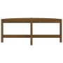 Mesa de centro madera maciza de pino marrón miel 118x63x45 cm