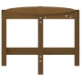 Mesa de centro madera maciza de pino marrón miel 118x63x45 cm