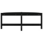 Mesa de centro de madera maciza de pino negro 118x63x45 cm