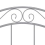 Gray metal bed frame 100x200 cm by vidaXL, Beds and slatted bases - Ref: Foro24-324993, Price: 111,48 €, Discount: %