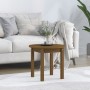 Mesa de centro de madera maciza de pino marrón miel Ø 45x40 cm