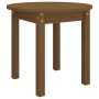 Mesa de centro de madera maciza de pino marrón miel Ø 45x40 cm