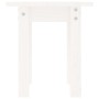 Mesa de centro de madera maciza de pino blanco Ø35x35 cm