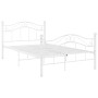 Bettgestell aus weißem Metall, 120 x 200 cm von vidaXL, Betten und Lattenroste - Ref: Foro24-324995, Preis: 137,14 €, Rabatt: %