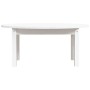 Mesa de centro de madera maciza de pino blanco 80x40x35 cm