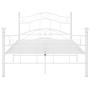 Bettgestell aus weißem Metall, 120 x 200 cm von vidaXL, Betten und Lattenroste - Ref: Foro24-324995, Preis: 137,14 €, Rabatt: %