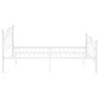 Bettgestell aus weißem Metall, 120 x 200 cm von vidaXL, Betten und Lattenroste - Ref: Foro24-324995, Preis: 137,14 €, Rabatt: %
