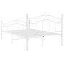 Bettgestell aus weißem Metall, 120 x 200 cm von vidaXL, Betten und Lattenroste - Ref: Foro24-324995, Preis: 137,14 €, Rabatt: %