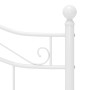 Bettgestell aus weißem Metall, 120 x 200 cm von vidaXL, Betten und Lattenroste - Ref: Foro24-324995, Preis: 137,14 €, Rabatt: %