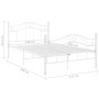 Bettgestell aus weißem Metall, 120 x 200 cm von vidaXL, Betten und Lattenroste - Ref: Foro24-324995, Preis: 137,14 €, Rabatt: %